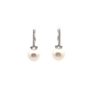 Orecchini Cianfrone Gioielli Donna in Oro bianco Perla MEA234 - MEA234